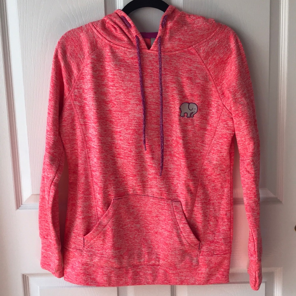 IVORY ELLA | coral hooded sweatshirt